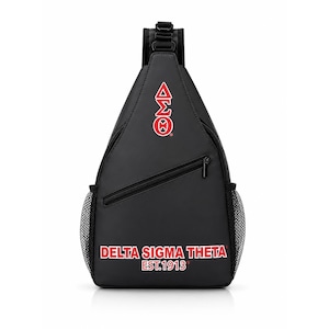 Delta Sigma Theta Sling Bag, DST Crossbody Bag, Sorority Backpack, Greek Life Gift