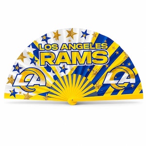Los Angeles Rams Clack Fan, NFL Football Folding Hand Fan, Rams Game Day Fan, Football Gift