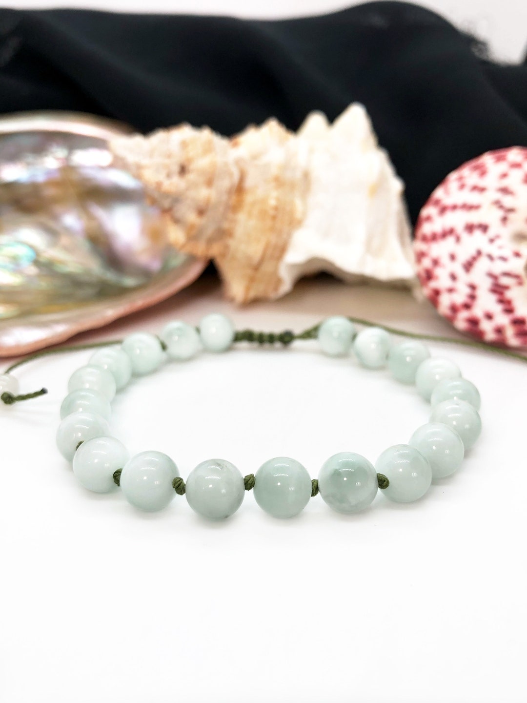 Green Mehendi Stone Beaded Bracelets