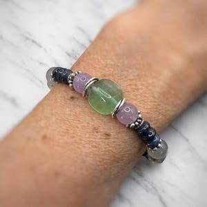 Gemstone Bracelet for Women, Statement Jewelry, Chunky Colorful Stone Jewelry, Boho Chic Bracelet, Birthday Gift for Sister, Bold Jewelry