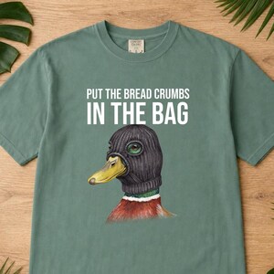 Criminal Mallard Duck Shirt, Comfort Colors® Ski Mask Duck Tshirt, Unhinged Bird Meme Tee, Funny Duck Lover Gift, Bird Nerd Gift
