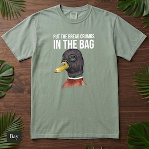 Criminal Mallard Duck Shirt, Comfort Colors® Ski Mask Duck Tshirt, Unhinged Bird Meme Tee, Funny Duck Lover Gift, Bird Nerd Gift