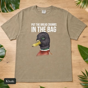 Criminal Mallard Duck Shirt, Comfort Colors® Ski Mask Duck Tshirt, Unhinged Bird Meme Tee, Funny Duck Lover Gift, Bird Nerd Gift