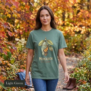 Monarch Butterfly Comfort Colors® Shirt, Cottagecore Vintage Science Illustration