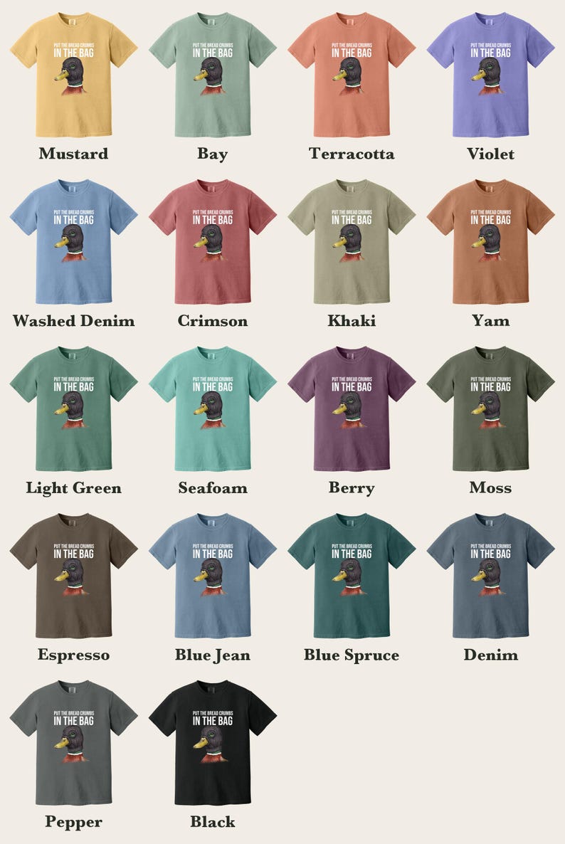 Criminal Mallard Duck Shirt, Comfort Colors® Ski Mask Duck Tshirt, Unhinged Bird Meme Tee, Funny Duck Lover Gift, Bird Nerd Gift