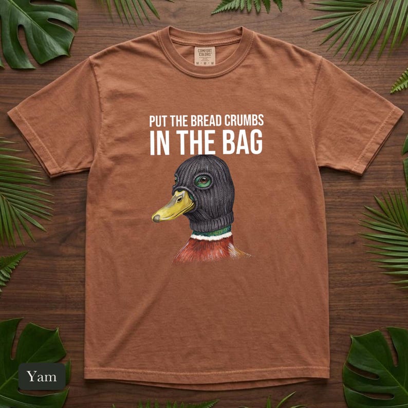Criminal Mallard Duck Shirt, Comfort Colors® Ski Mask Duck Tshirt, Unhinged Bird Meme Tee, Funny Duck Lover Gift, Bird Nerd Gift