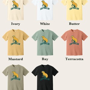 Capybara Shirt, Capyballin' Comfort Colors® Tee, Funny Animal Meme Tshirt, Cute Zoo Animal Graphic Tee, Capybara Lover Gift