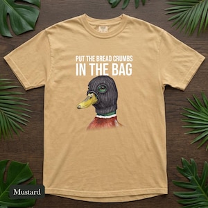 Criminal Mallard Duck Shirt, Comfort Colors® Ski Mask Duck Tshirt, Unhinged Bird Meme Tee, Funny Duck Lover Gift, Bird Nerd Gift