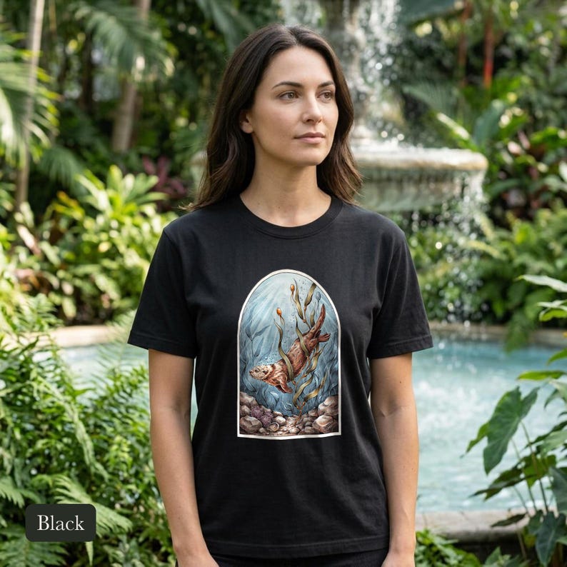 Sea Otter Shirt, Comfort Colors® Sea Life Tee, Coastal Aesthetic Ocean Illustration for Otter Lovers, Aquarium Shirt, Marine Biology Gift