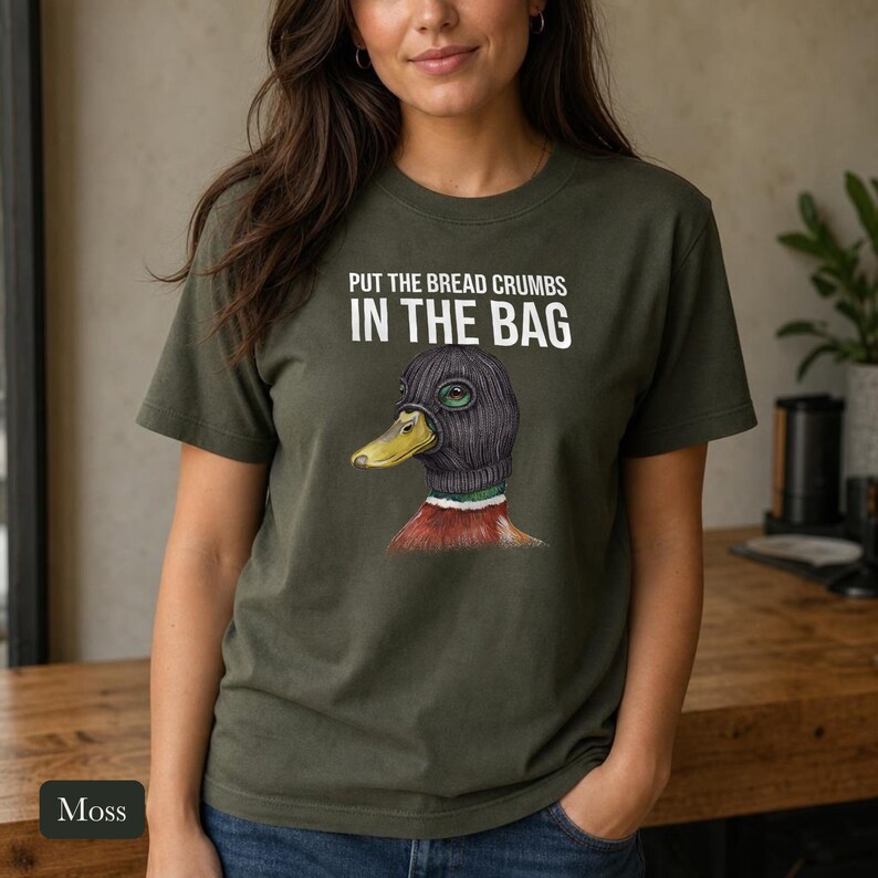 Criminal Mallard Duck Shirt, Comfort Colors® Ski Mask Duck Tshirt, Unhinged Bird Meme Tee, Funny Duck Lover Gift, Bird Nerd Gift