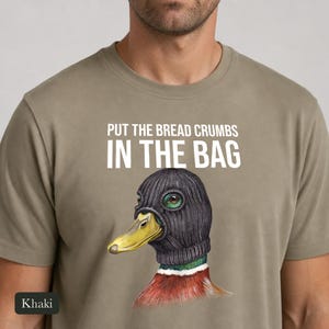Criminal Mallard Duck Shirt, Comfort Colors® Ski Mask Duck Tshirt, Unhinged Bird Meme Tee, Funny Duck Lover Gift, Bird Nerd Gift