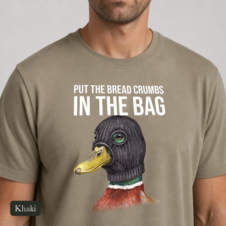 Criminal Mallard Duck Shirt, Comfort Colors® Ski Mask Duck Tshirt, Unhinged Bird Meme Tee, Funny Duck Lover Gift, Bird Nerd Gift