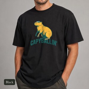 Capybara Shirt, Capyballin' Comfort Colors® Tee, Funny Animal Meme Tshirt, Cute Zoo Animal Graphic Tee, Capybara Lover Gift