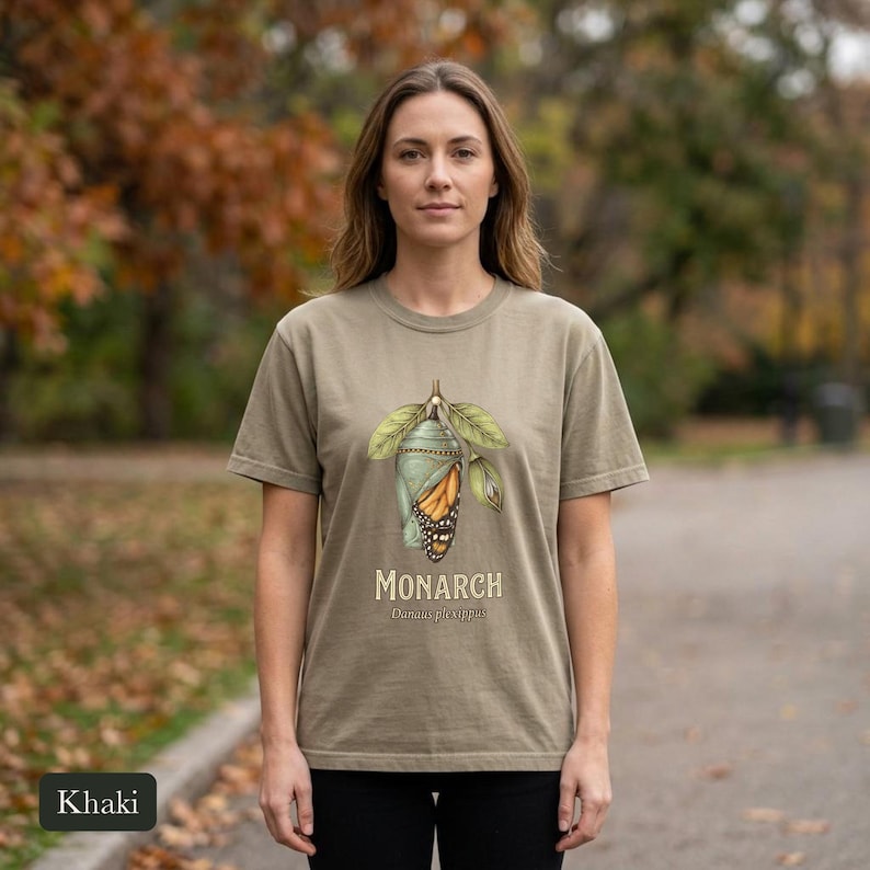 Monarch Butterfly Comfort Colors® Shirt, Cottagecore Vintage Science Illustration