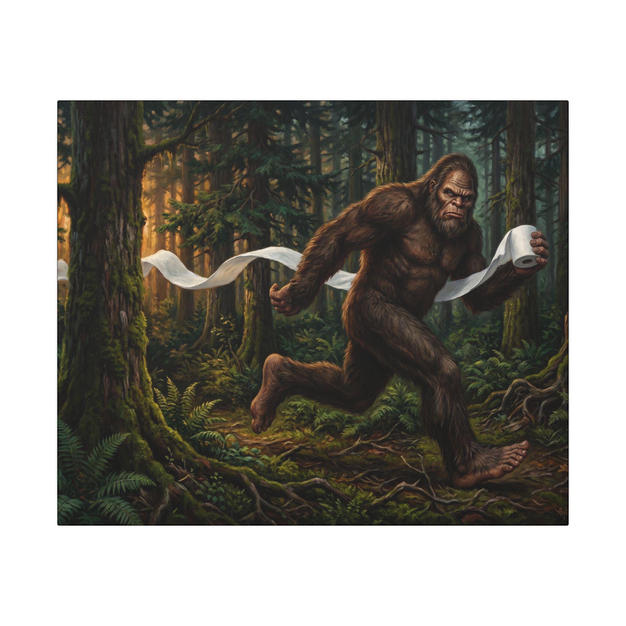 Bigfoot Wall Canvas - Etsy