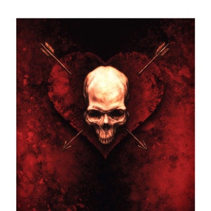 Eros/Thanatos, Love, Life, Desire, Death, Signed Giclee, Digital Illustration