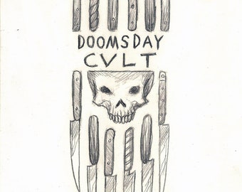 Doomsday, Creepy Cult, Original Drawing, Sketch Pad, Sketches, Divine Mania