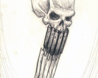 Dark Gods, Knives, Original Drawing, Sketch Pad, Sketches, Divine Mania
