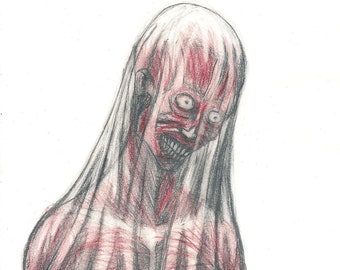 Ghost, Corpse, Original Drawing, Sketch Pad, Sketches, Divine Mania