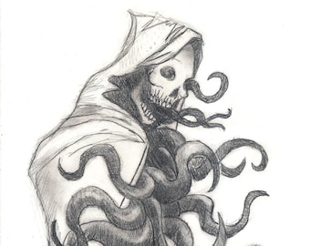 Chaos, Lovecraftian, Original Drawing, Sketch Pad, Sketches, Divine Mania