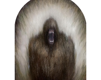 Bigfoot, Sasquatch, Cryptid, Ogre, Troll, Grassman, The Tall Man, Original Oil Painting, Daemon, Forest Spirit, Fairy Tales