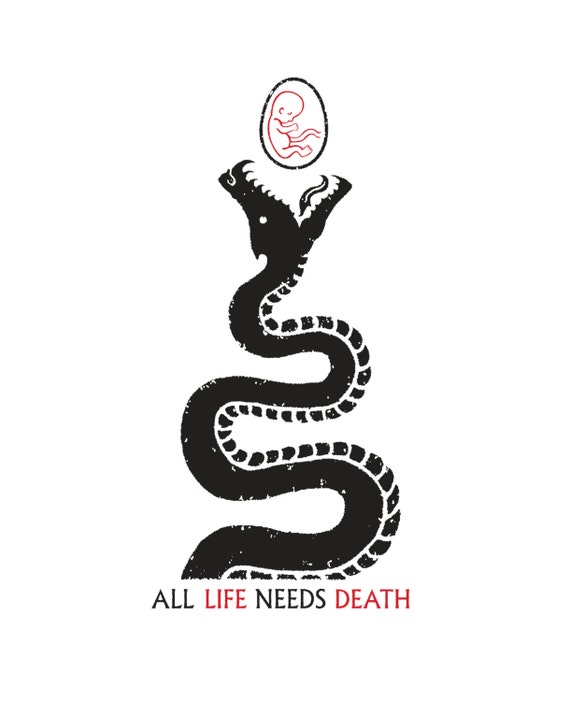 All Life Needs Death Nature Devour Signed Giclee Digital Etsy