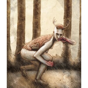 Maenad, Signed Giclee, Greek Myth, Digital Illustration