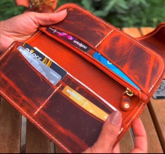 iron trail -handmade leather wallet