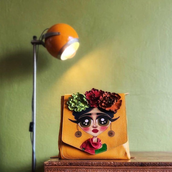 yellow Frida backpack