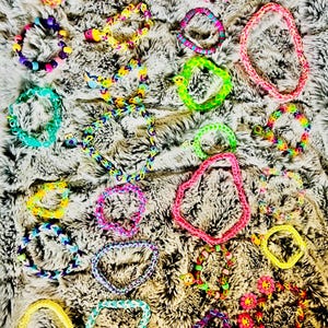 Mystery Rainbow Loom Bracelet | Handmade Friendship Bracelet | Surprise Charm Bracelet | Girls Gift | Party Favor | Colorful Kids Jewelry