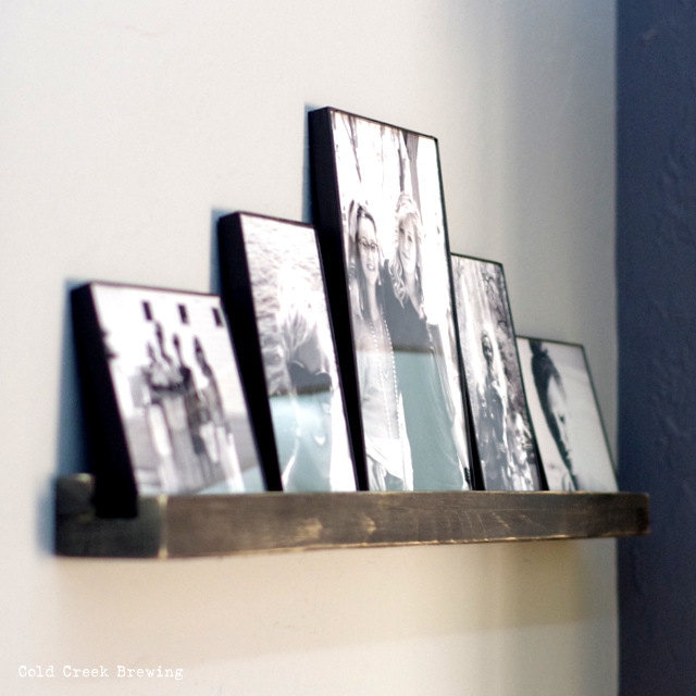 Floating Shelf - Minimalist Shelf - Picture Shelf - Rustic Modern Led…