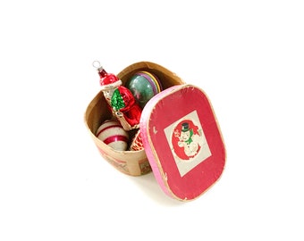 Vintage Hat Box Christmas Decoration, Cardboard Hat Box, Hat Store, Small Millinery Box