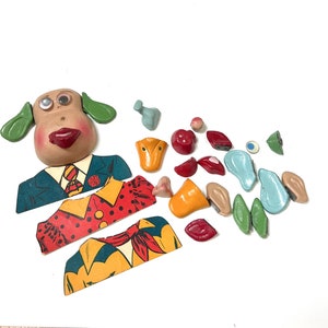 VINTAGE MR Potato Head, 1940’s Toy, Paper Mache Head With Magnetic Parts