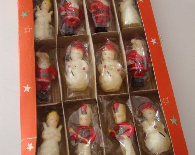 VINTAGE TAVERN CANDLE Novelty Candles Christmas Tree Ornaments Box Set