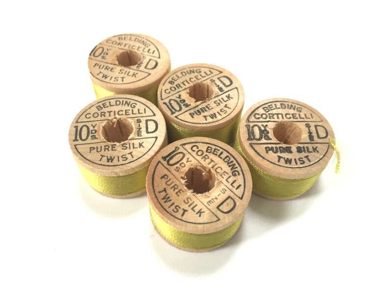 BELDING CORTICELLI Vintage Thread Pure Silk Light Green Etsy