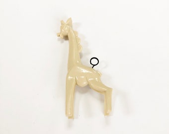 VINTAG WHITE GIRAFFE Don Manning Figure - Nasco Art - Art Deco - Plastic Figurine 1940's  Hard Plastic