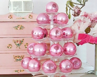 PLASTIC CHRISTMAS TREE - Vintage - Candy Centerpiece - Tiered - Holds 25 Ornaments - Christmas Ornament Tree