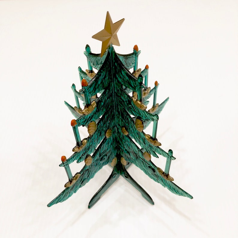 VINTAGE Plastic CHRISTMAS TREE Green Collapsible Tree 2 Etsy
