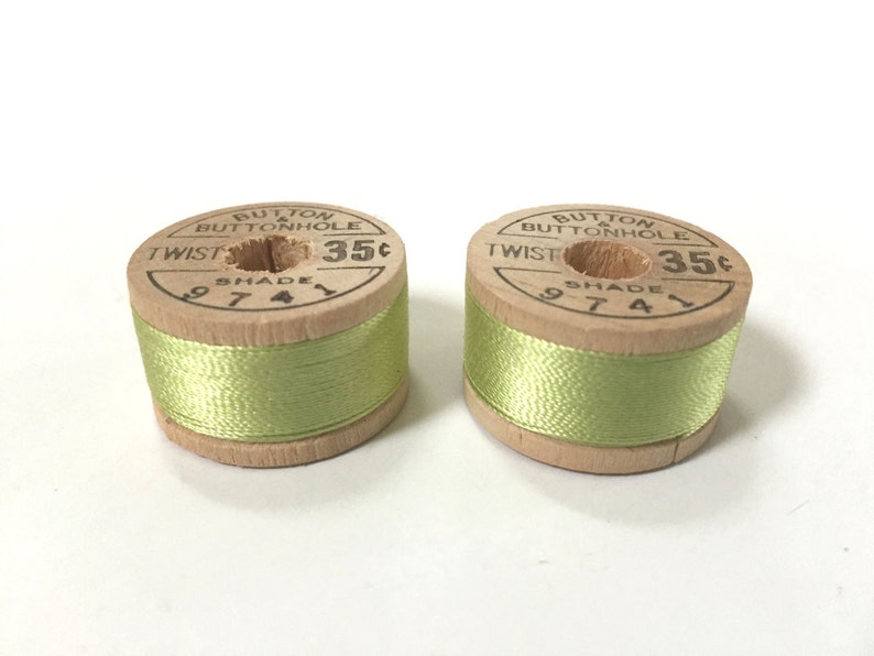 BELDING CORTICELLI Vintage Thread Pure Silk Green 9741 Etsy
