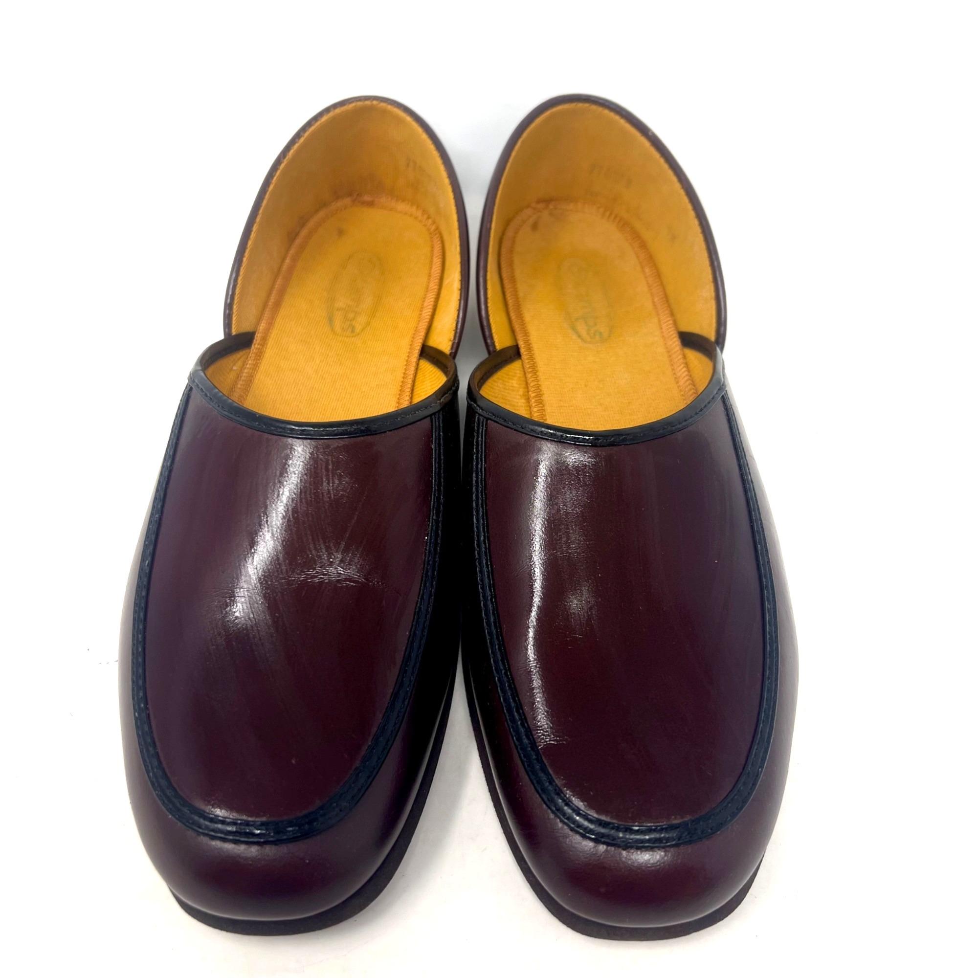 Mens Leather Opera Slippers