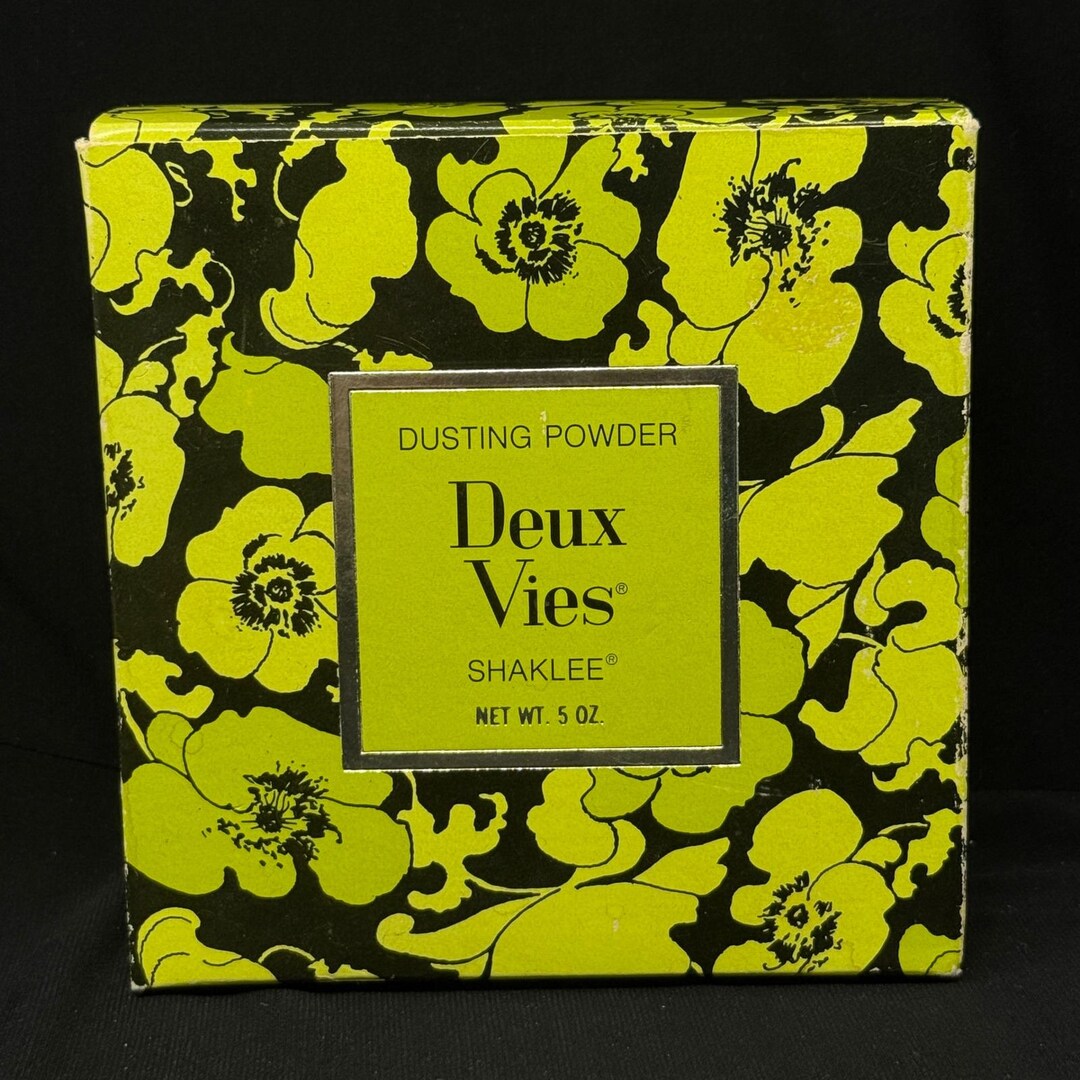 Deux Vies Shaklee Dusting Powder 5 Oz Puff Botanical Scent Body ...