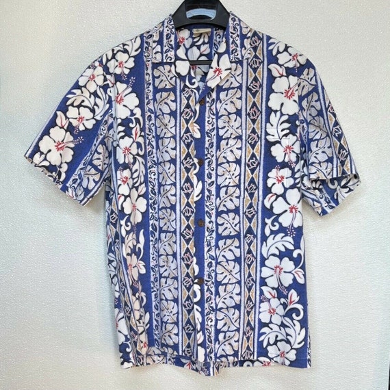 VTG Mens Royal Creations Hibiscus, Turtles 100% c… - image 1