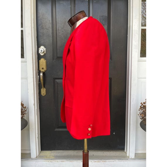 Pendleton Womens  Classic Solid Red Blazer Jacket… - image 4