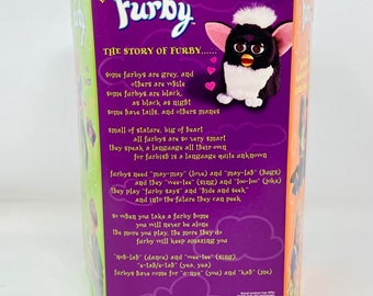 Furby Zebra Black/white Stripes 70-800 Blue Eyes 1998 Factory