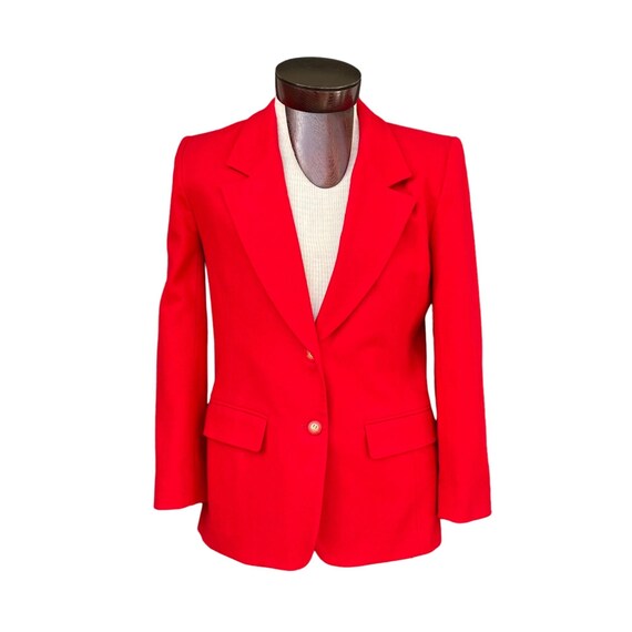 Pendleton Womens  Classic Solid Red Blazer Jacket… - image 1