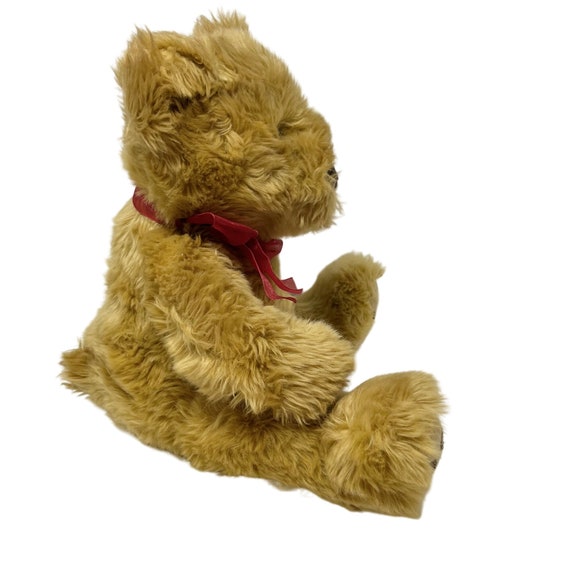 Cubbs Berrie Vintage Teddy Red Ribbon Plush Animal Toy 16