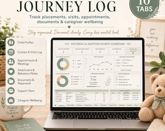 Fostering & Adoption Journey Log, Foster Carer Adoptive Parent Planner