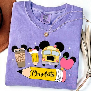 Disney Teacher png, Funny Teacher gift, Disney Back To School Teacher 2026, happiest teacher png, Disney Teacher Gift, first grade png