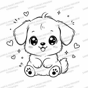 100 Kawaii Animal Coloring Book, Kids Adults Special Education (PDF PNG Download) image 6