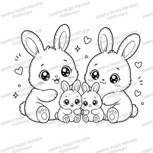 100 Kawaii Animal Coloring Book, Kids Adults Special Education (PDF PNG Download) image 9